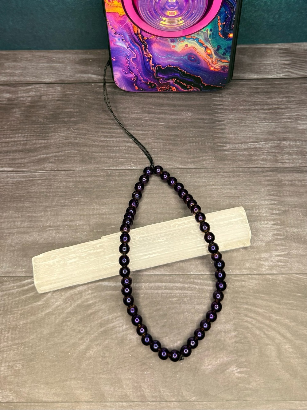 Handmade Crystal Bead Phone Lanyard